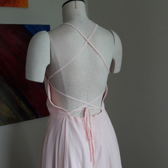 Halter Chiffon Prom Evening Formal Backless Gown - Picture 3 of 8